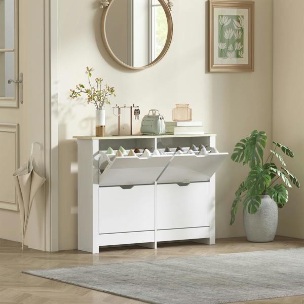 Flip-down Shoe Cabinet