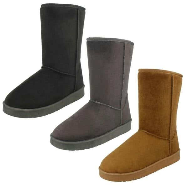 Spot On Ladies Spot On Mid Length Fleece Lined Boots F4406