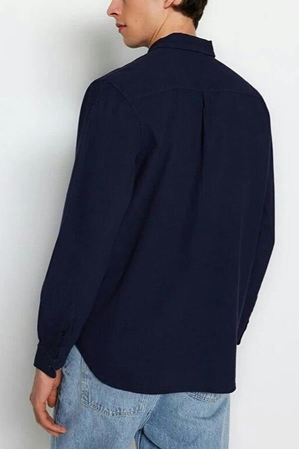 WOVCOR 100% Cotton Linen Look Men’s Shirt