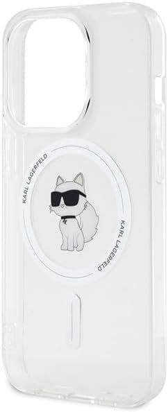 Karl Lagerfeld Choupette Hard Case with MagSafe for iphone 15 Pro 6.1" Clear - KLHMP15LHFCCNOT
