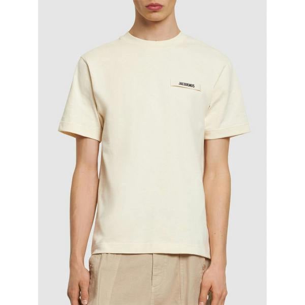 Jacquemus The Gros Grain T-Shirt   in  Yellow