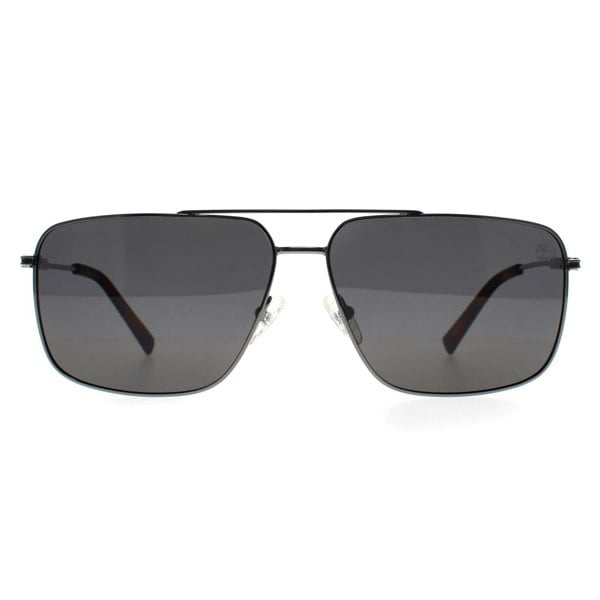 Timberland Sunglasses TB9292 06D Shiny Dark Nickeltin Smoke Polarized