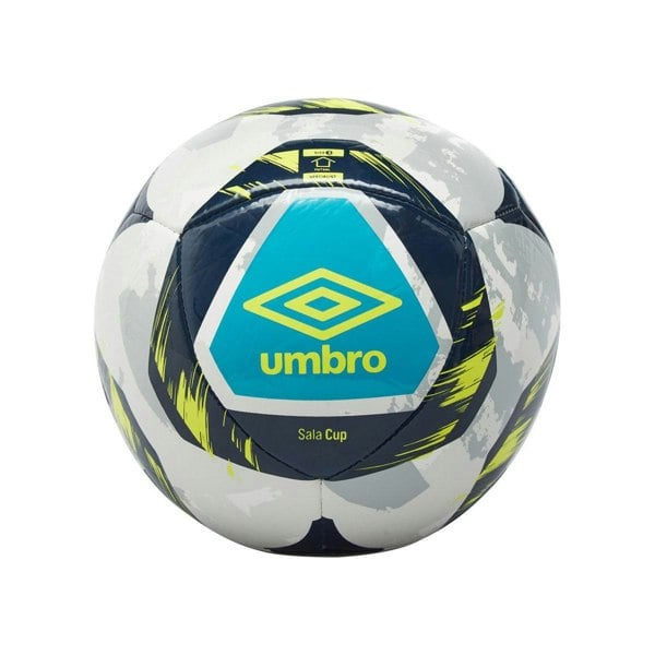Umbro Sala Cup Ni Futsal Ball - White/Lime Punch/Peacoat