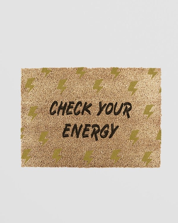 Check Your Energy Doormat (60 x 40cm)