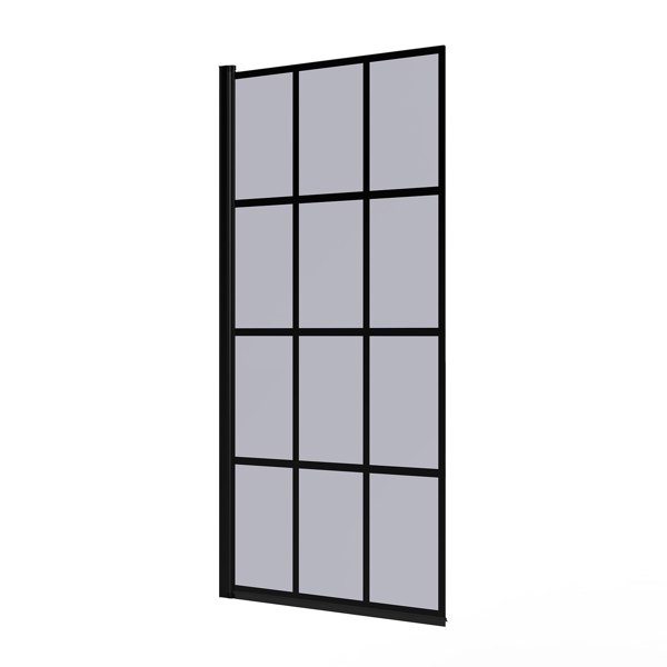 Living and Home 4mm Thickness Tempered Glass Shower Screen