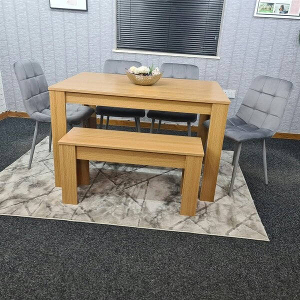 Kosy Koala Dining Table Set with 4 Chairs Dining Room and Kitchen table set of 4, and Bench