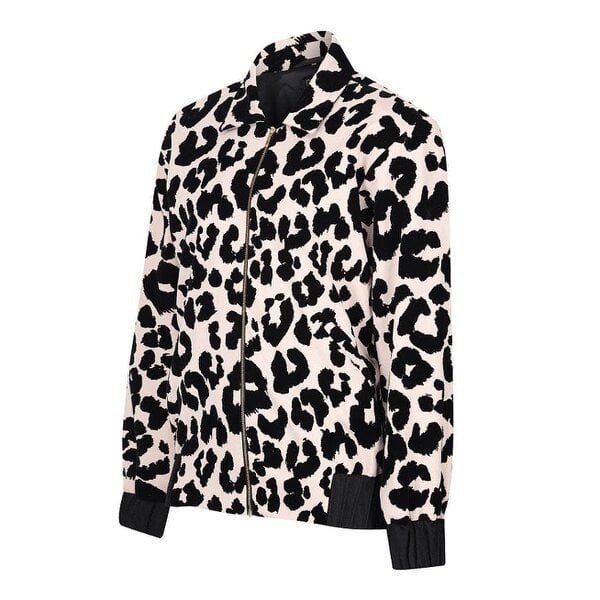 Lioness by TF Leopard Velvet Bomber Jacket