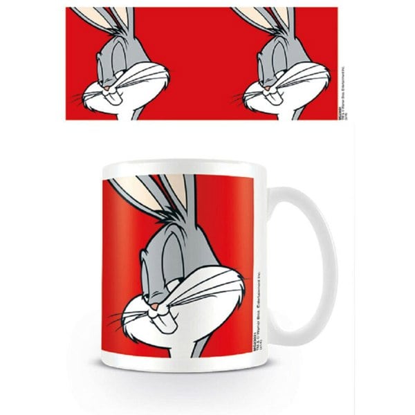 Looney Tunes Bugs Bunny Mug - White/Red/Grey