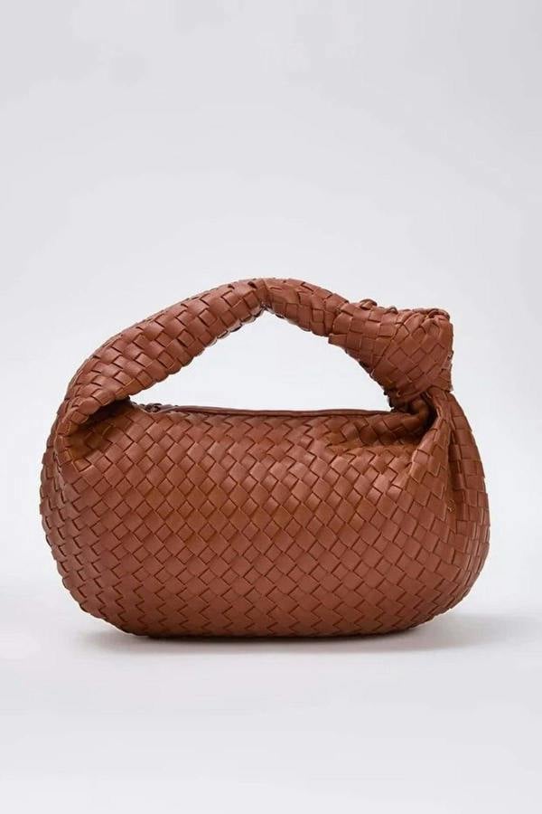 WOVCOR Women's Mini Shoulder Bag with Knitted Details