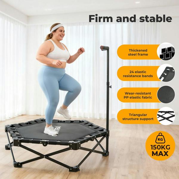 Centra Trampoline Rebounder Mini Fitness Folding Exercise Home Gym Bouncer