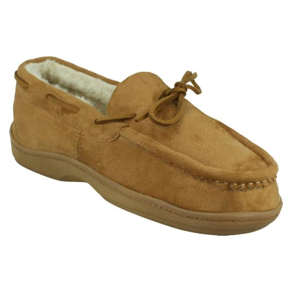 Padders Mens Padders Memory Foam Wide Slippers Cayenne
