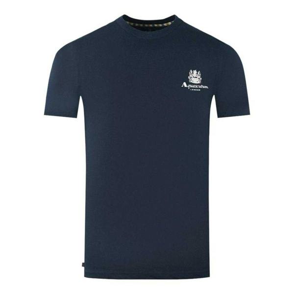 Aquascutum Mens London Aldis Logo T-Shirt - Navy - 
