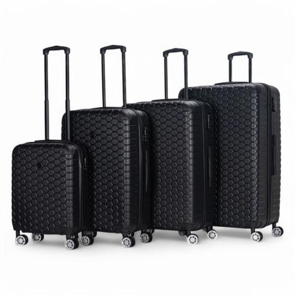 Eagle Luggage Hard Shell ABS 8 Wheel Luggage Travel Cabin Holiday Bags Suitcase Set