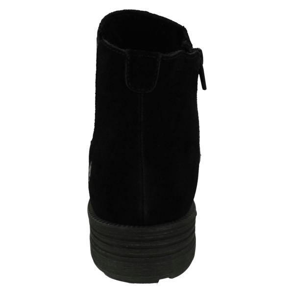 Hush Puppies Ladies Hush Puppies Block Heeled Ankle Boots Madisyn