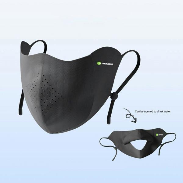 Anniou UPF 50+ UV Protection Face Cover - Black