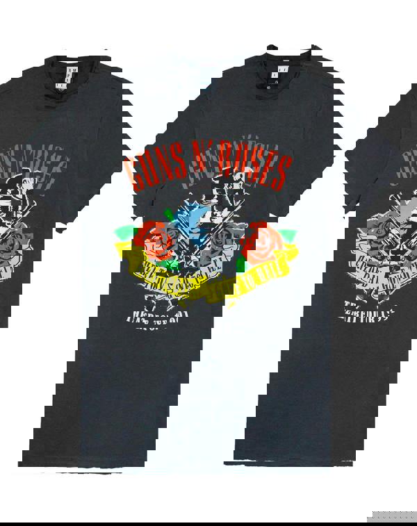Amplified Clothing Mens Grey Guns N Roses Short Sleeved T-Shirt