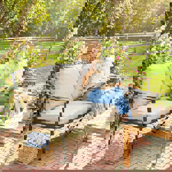 Three-seater Rattan Sofa