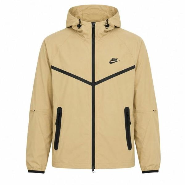Nike Tech Woven Full-Zip Khaki Jacket S