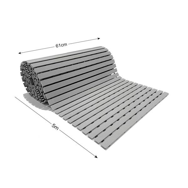 Nicoman PVC Duckboard Wet Area Non-Slip Mat Drainage Matt - 5M Roll