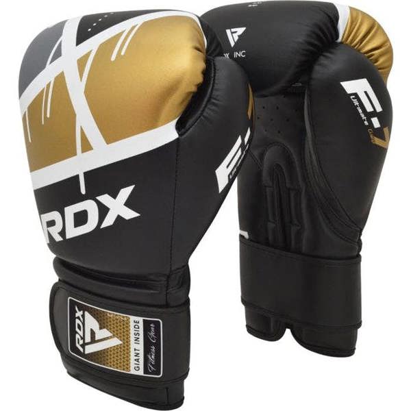 RDX Sports BOXING GLOVE BGR-F7 BLACK GOLDEN