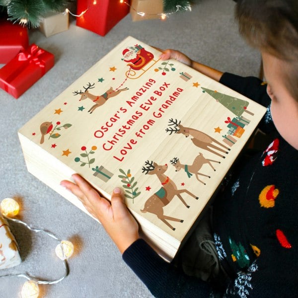 Personalised Memento Company Personalised Santa & Reindeer Christmas Eve Box