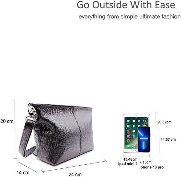 Kitise Small Genuine Practical Italian Leather Shoulder Messenger Handbag