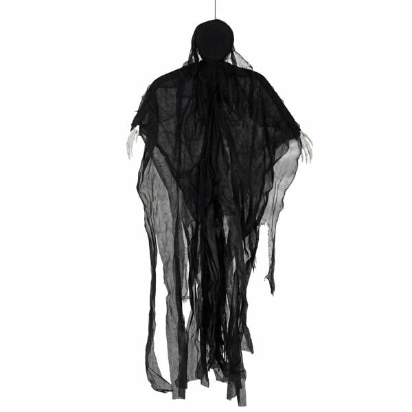 Yezi Halloween Decorations Grim Reaper 130cm Black Polyester Foam