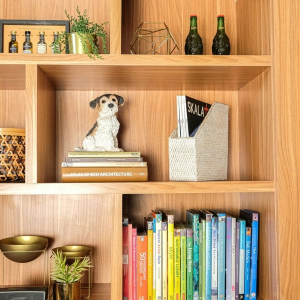 Rattan File Holder - Magazine Holder and a4 docment - Coastal Villa Homeware