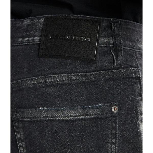 DSQUARED2 Black Faded Denim Shorts W34