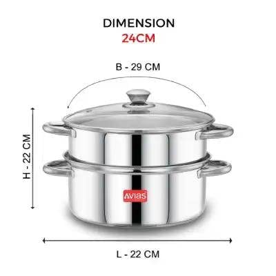 AVIAS SPECTRA STEAMER 24CM