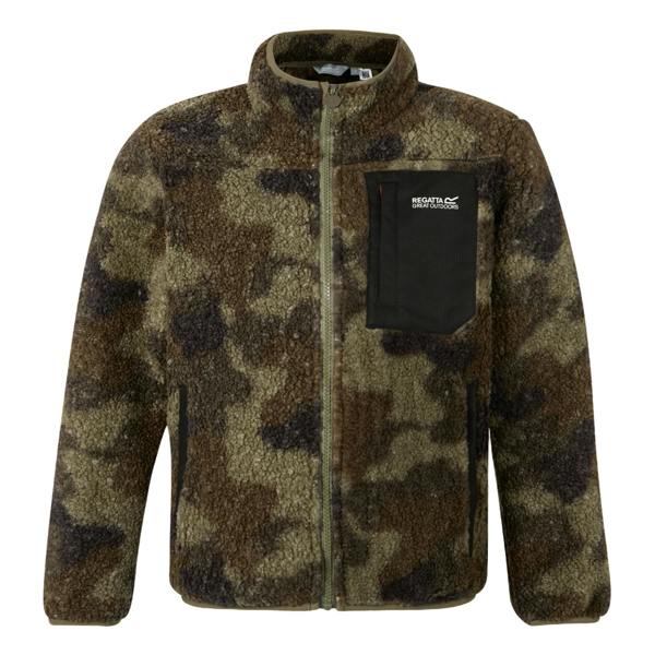 Regatta Childrens/Kids Frankie Full Zip Fleece Jacket - Olive Night - 