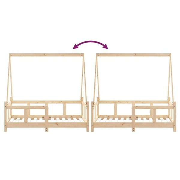 Berkfield Kids Bed Frame 70x140 cm Solid Wood Pine