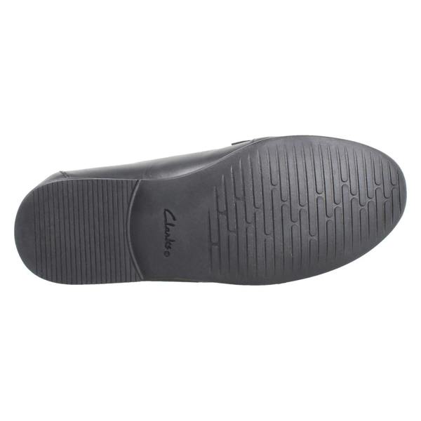 Clarks Girls Clarks Piped Edge Slip On Loafer School Shoes Finja Loafer