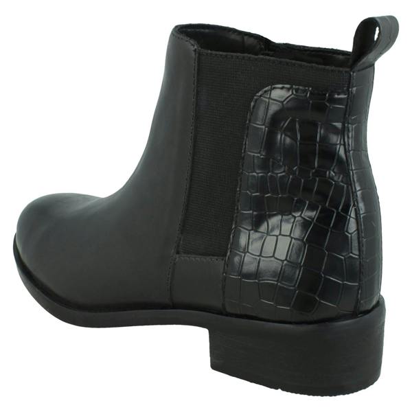 Leather Collection Ladies Leather Collection Zip Up Chelsea Boots F51174