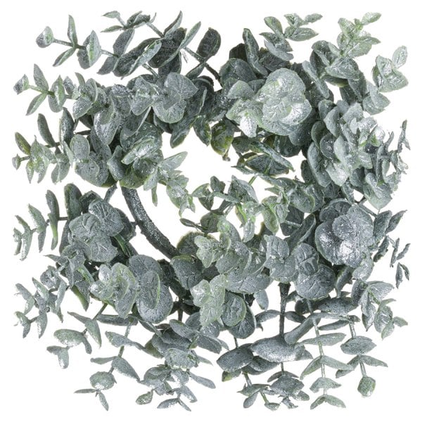 Hill Interiors Eucalyptus Christmas Candle Wreath - Green