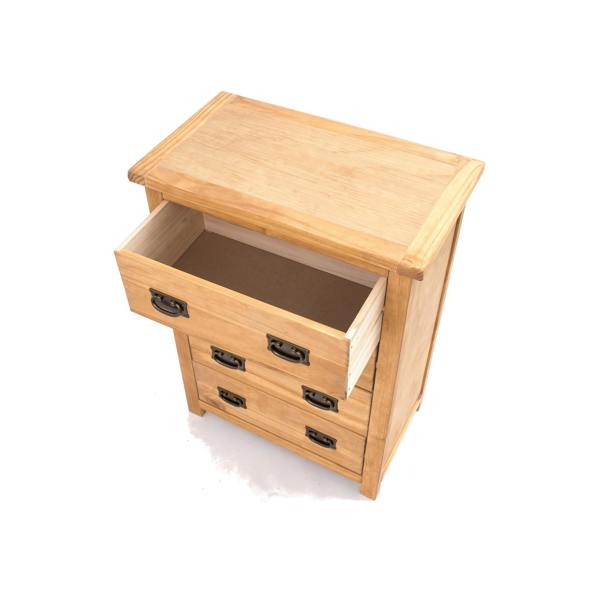 Cabinet Bits Lugo 4 Drawer Chest of Drawers Bras Drop Handle