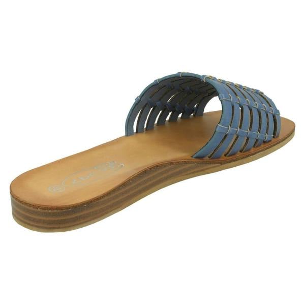Spot On Ladies Spot On Weave Vamp Mules F00336