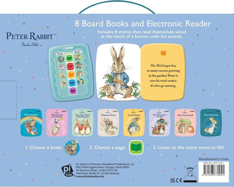 The World of Peter Rabbit: Me Reader Jr 8 Board Books and Electronic Reader Sound Book Set