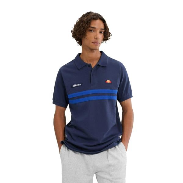 Ellesse Mens Muccia Pique Polo Shirt - Navy/Blue - 