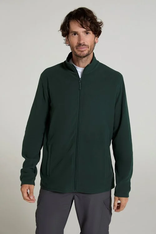 Mountain Warehouse Mens Camber Fleece Jacket - Dark Green