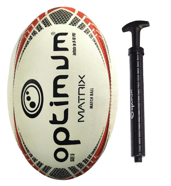 Matrix Match Quality Rugby Ball – Size 5 Grip & Flight - Optimum