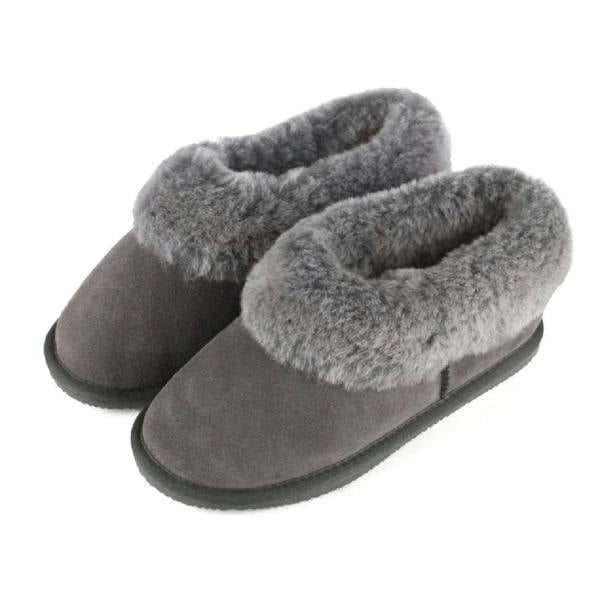Eastern Counties Leather Womens/Ladies Sheepskin Lined Slipper Boots - Grey - 