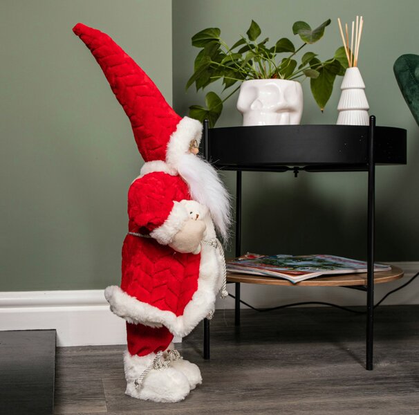 Samuel Alexander 45cm Red Standing Large Papa Noel Santa Claus Indoor Decoration
