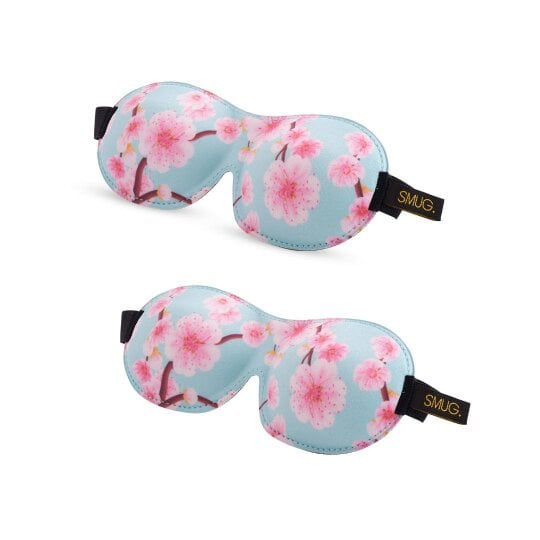 Contoured Sleep Mask Twin Pack Sets - Various Designs - Cherry Blossom