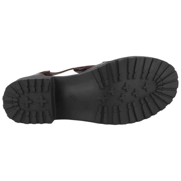 Spot On Ladies Spot On Loafer Inspired Block Heel Buckle Shoes F9728