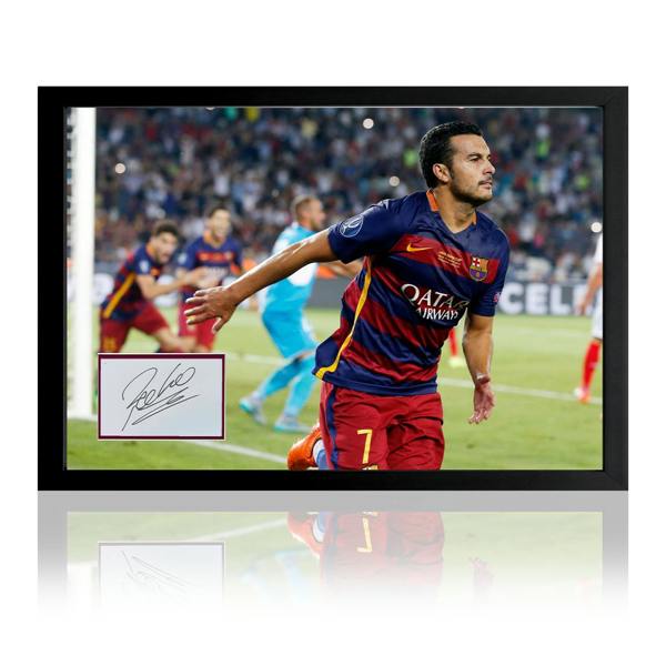 Pedro Signed Barcelona Iconic Frame