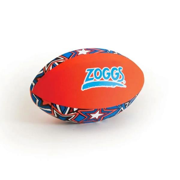 Zoggs Aqua Ball with vibrant orange red design and star graphic print