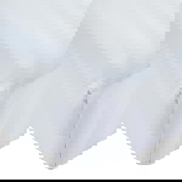 Catherine Lansfield So Soft Satin Stripe Fitted Sheet White