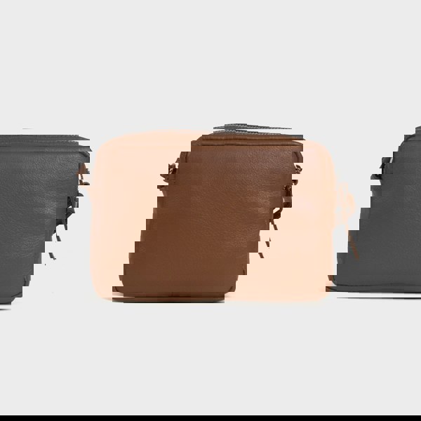 Assots London 'AVON' Tan Soft Nappa Full Grain Real Leather Crossbody Bag