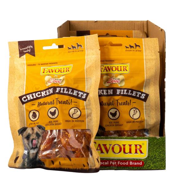 Favour Chicken Fillets Dog Treats 100g